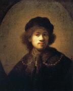 REMBRANDT Harmenszoon van Rijn Self-Portrait with Beret and Gold Chain china oil painting artist